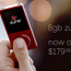 Illustration for article titled Zune 8GB Gets $20 Price Cut, Now $179.99 at Major Retailers